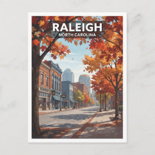 Raleigh North Carolina Reiseandenken Postkarte