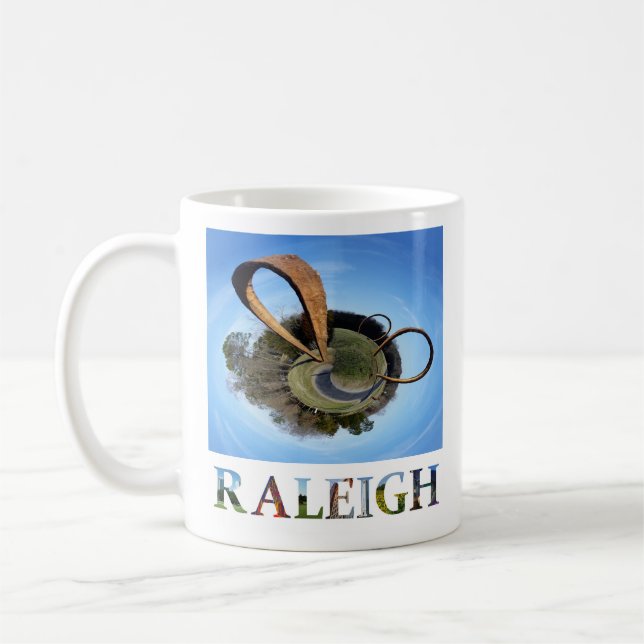 Raleigh North Carolina Rings Foto Kaffeetasse (Links)