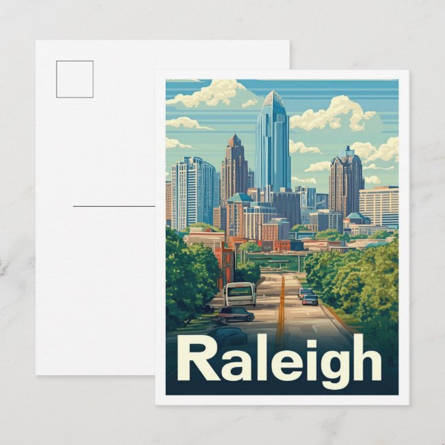 Raleigh North Carolina Ristorante della Carrà Postkarte (Vorne/Hinten)