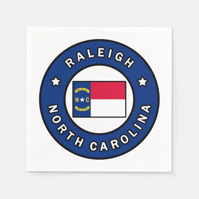 Raleigh North Carolina Serviette (Vorderseite)
