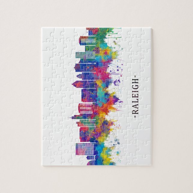 Raleigh North Carolina Skyline (Vertikal)