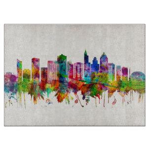 Raleigh North Carolina Skyline Schneidebrett