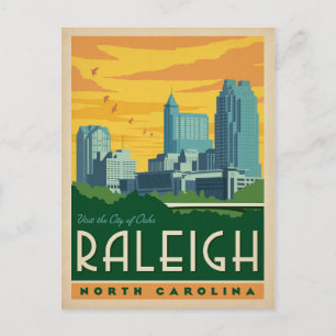 Raleigh, North Carolina   Stadt der Eichen Postkarte
