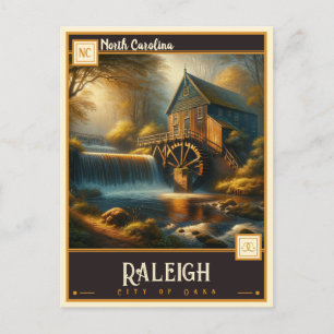 Raleigh, North Carolina Vintage Postkarte