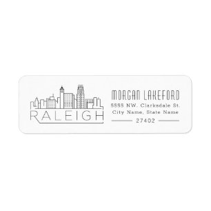 Raleigh Stylized Skyline  