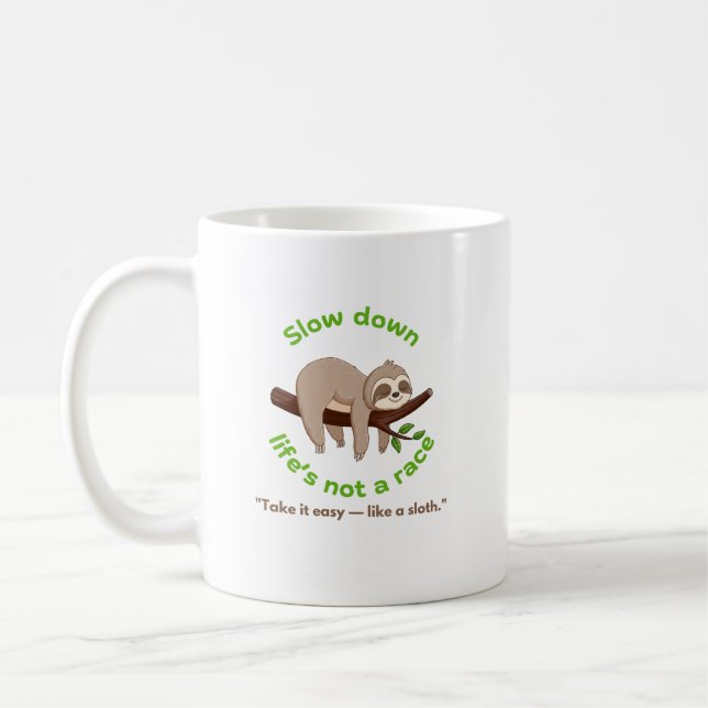 Ralentir - Mug Graphique de fentes (Gauche)
