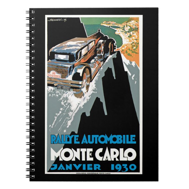 Rallye Automobile Monte Carlo Notizblock (Vorderseite)