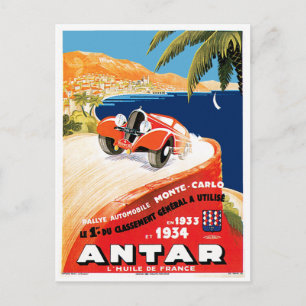 Rallye Automobile Monte Carlo Postkarte