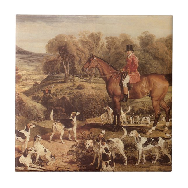 Ralph Lambton und seine Hounds von James Ward Fliese (Vorderseite)