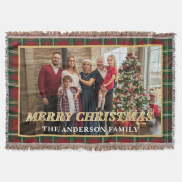Ralph Lauren Tartan Plaid Family Photo Christmas Decke