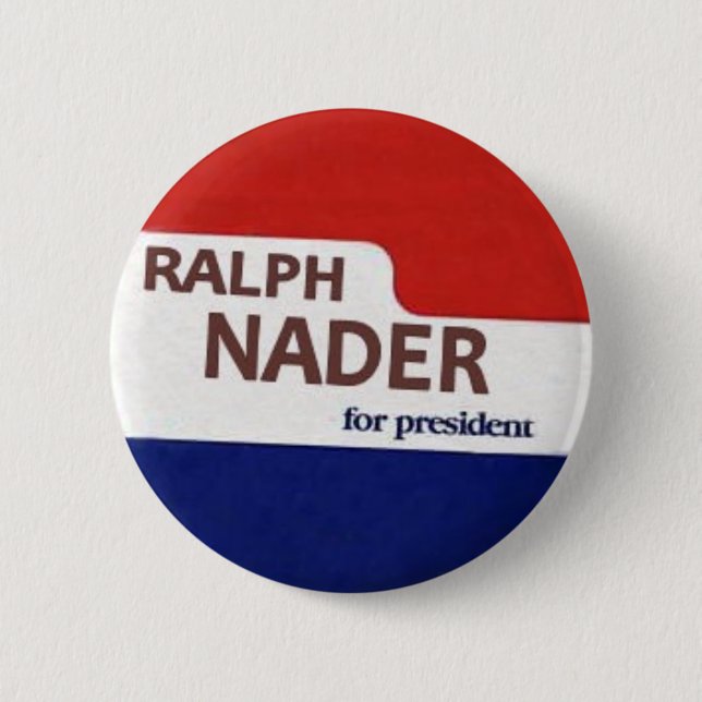 Ralph Nader-Knopf Button (Vorderseite)