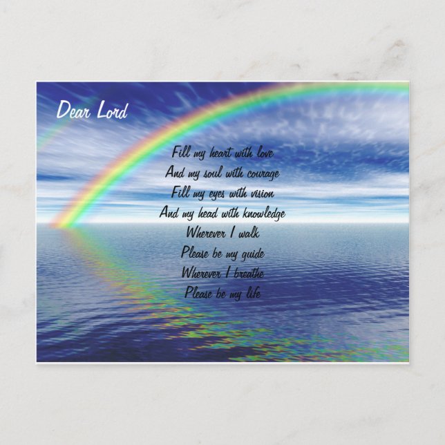 Ralph Staples religiöse Postkarte (Vorderseite)