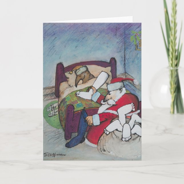 Ralph Steadman Weihnachtskarte Feiertagskarte (Vorderseite)