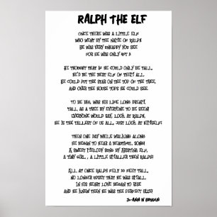 RALPH the ELF Print, Value Poster Paper (Matte)