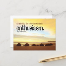 Ralph Waldo Emerson Inspiration Zitat Enthusiasmus