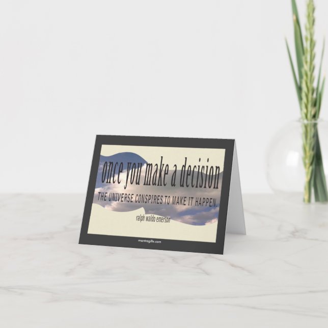 Ralph Waldo Emerson Karte (Vorderseite)