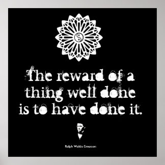 Ralph Waldo Emerson - Worte der Weisheit Poster