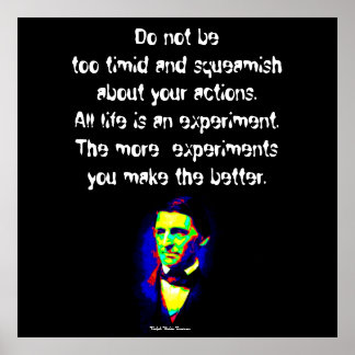 Ralph Waldo Emerson - Worte der Weisheit Poster