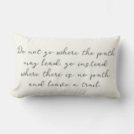 Ralph Waldo Emerson Zitat Lendenkissen