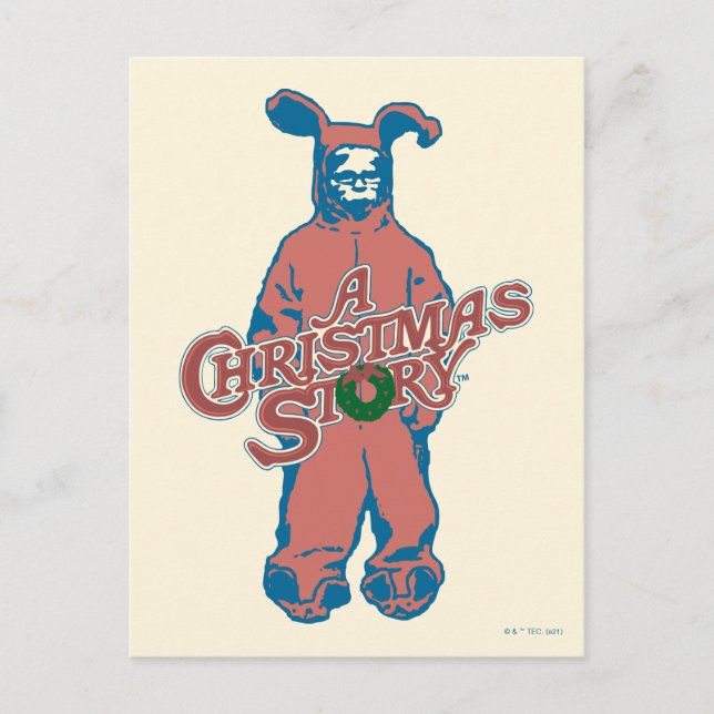 Ralphie Pink Nightmare Feiertagspostkarte (Vorderseite)