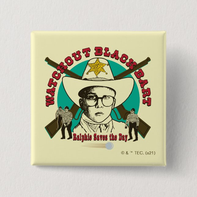 Ralphie Rette den Tag Button (Vorderseite)
