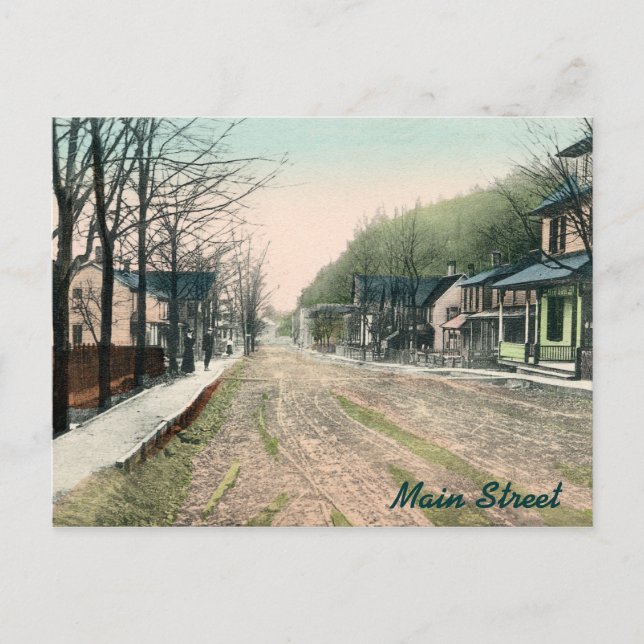 Ralston PA Main Street Postkarte (Vorderseite)