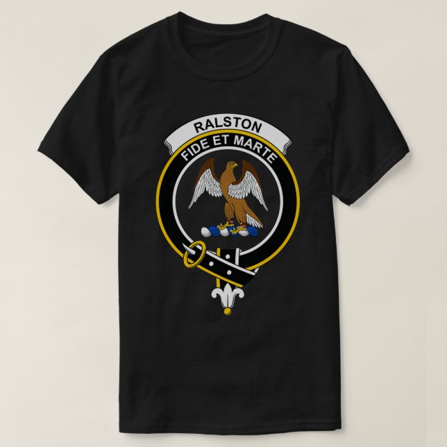 Ralston Wappen Tartan Clan Scottish Clan T-Shirt (Design vorne)