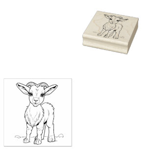 Ram Animal Gummistempel