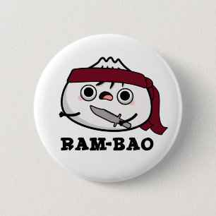 Ram-bao Funny Soldier Dimsun Pun Button