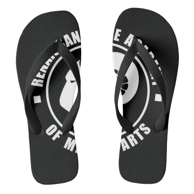 RAM drehen Reinfälle, großes weißes Logo um Flip Flops (Fußbett)