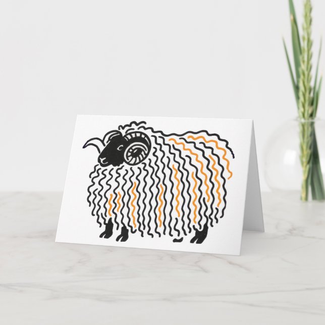 Ram Greeting card Dankeskarte (Vorderseite)