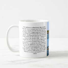 RAM-Insel-Leuchtturm, Boothbay Hafen-Maine-Tasse Kaffeetasse