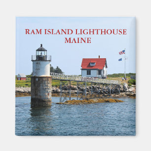 Ram Island Lighthouse Boothbay Hafen Maine Magnet