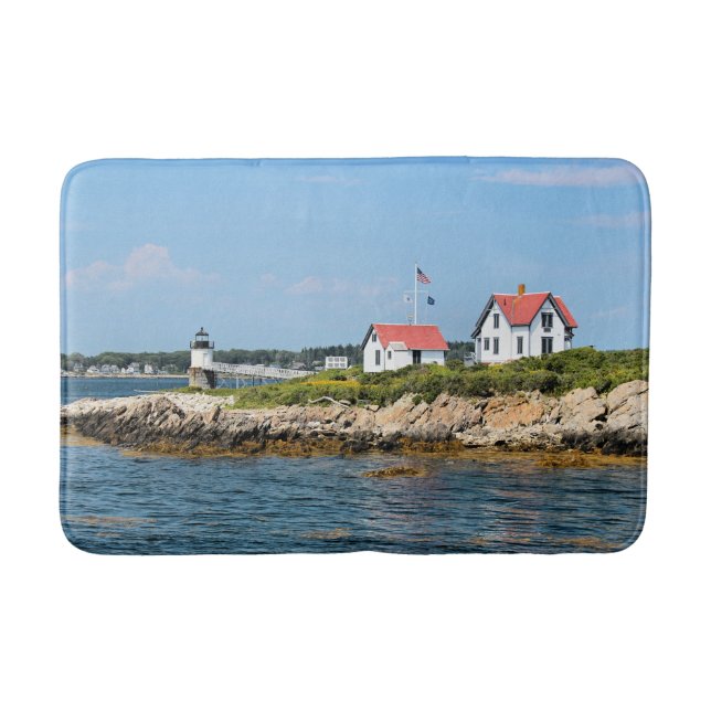 Ram Island Lighthouse, Maine Bath Mat Badematte (Vorderseite)