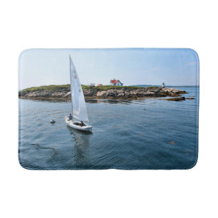 Ram Island Lighthouse, Maine Bath Mat Badematte
