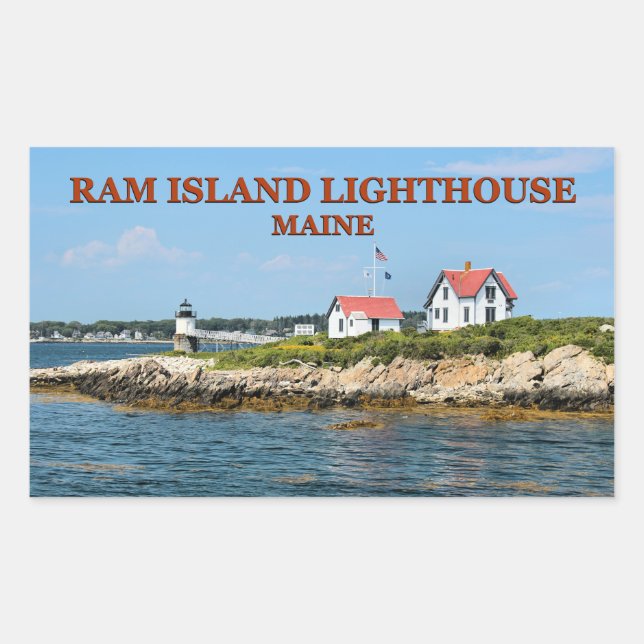 Ram Island Lighthouse, Maine Stickers (Vorderseite)