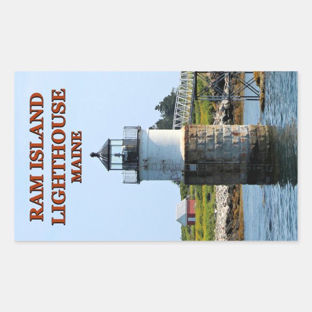Ram Island Lighthouse, Maine Stickers (Vorderseite)