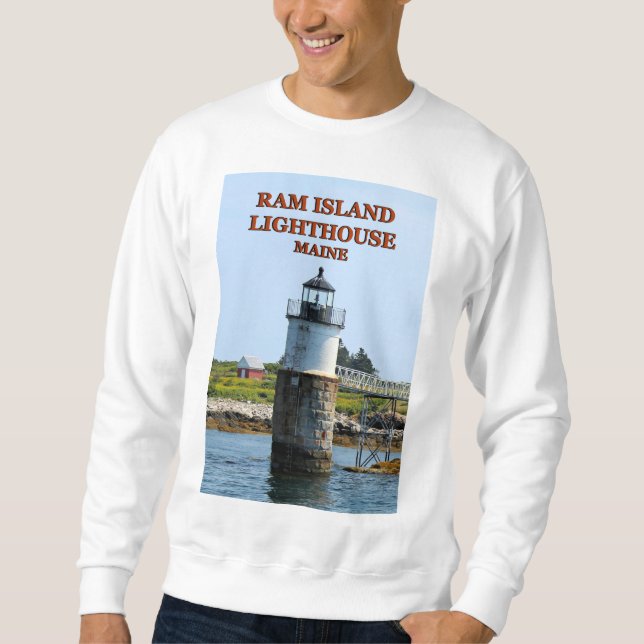 Ram Island Lighthouse, Maine Sweatshirt (Vorderseite)
