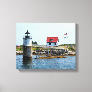 Ram Island Lighthouse, Maine Wrapped Canvas Print Leinwanddruck