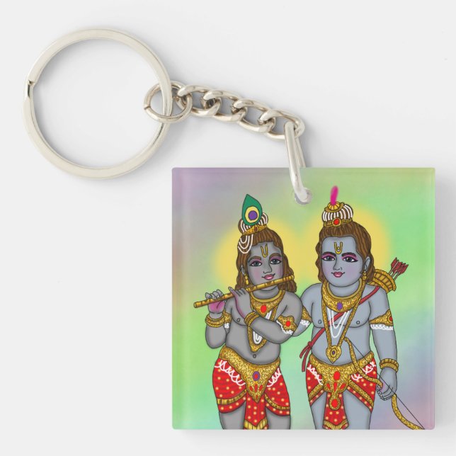 Ram & Krishna Schlüsselanhänger (Vorderseite)