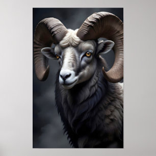 Ram Papier Peint Poster Vie Sauvage Majestueuse Na