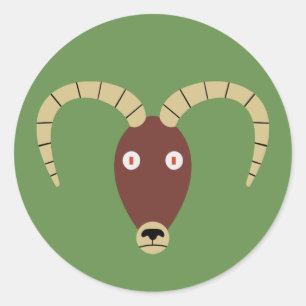 Ram Runder Aufkleber
