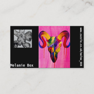 RAM-Schädel- und -geistentwurfs-Visitenkarten Visitenkarte