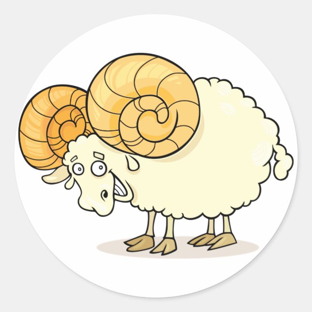 Ram Sheep Stickers (Vorderseite)