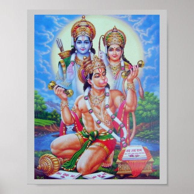 Ram-Sita-Hanumana Poster (Vorne)