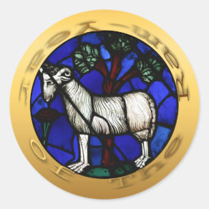 Ram Year oder Aries Stated Glass Windows Sticker