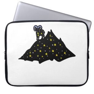 Ram-Zodiac-Laptop-Hülle – Space Mountain Cosmic Laptopschutzhülle