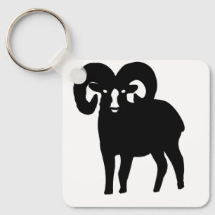 Ram Zodiaque Silhouette – Porte-clés Bélier Modern