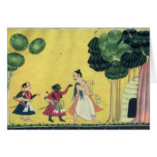 Rama et Lakshmana accompagnés de Visvamitra
