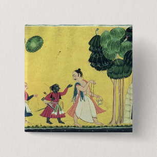 Rama und Lakshmana begleitet von Visvamitra Button